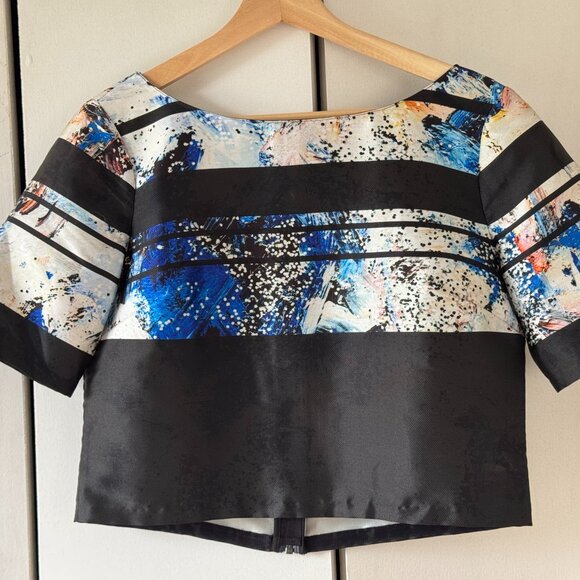 Sachin & Babi Noir Blue and Black Top - Picture 1 of 2